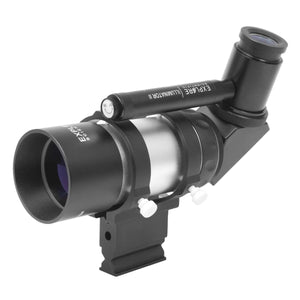 Explore Scientific 8x50 Illuminated Right Angle Polar Finder Scope with NEW long battery life Illuminator II Explore Scientific